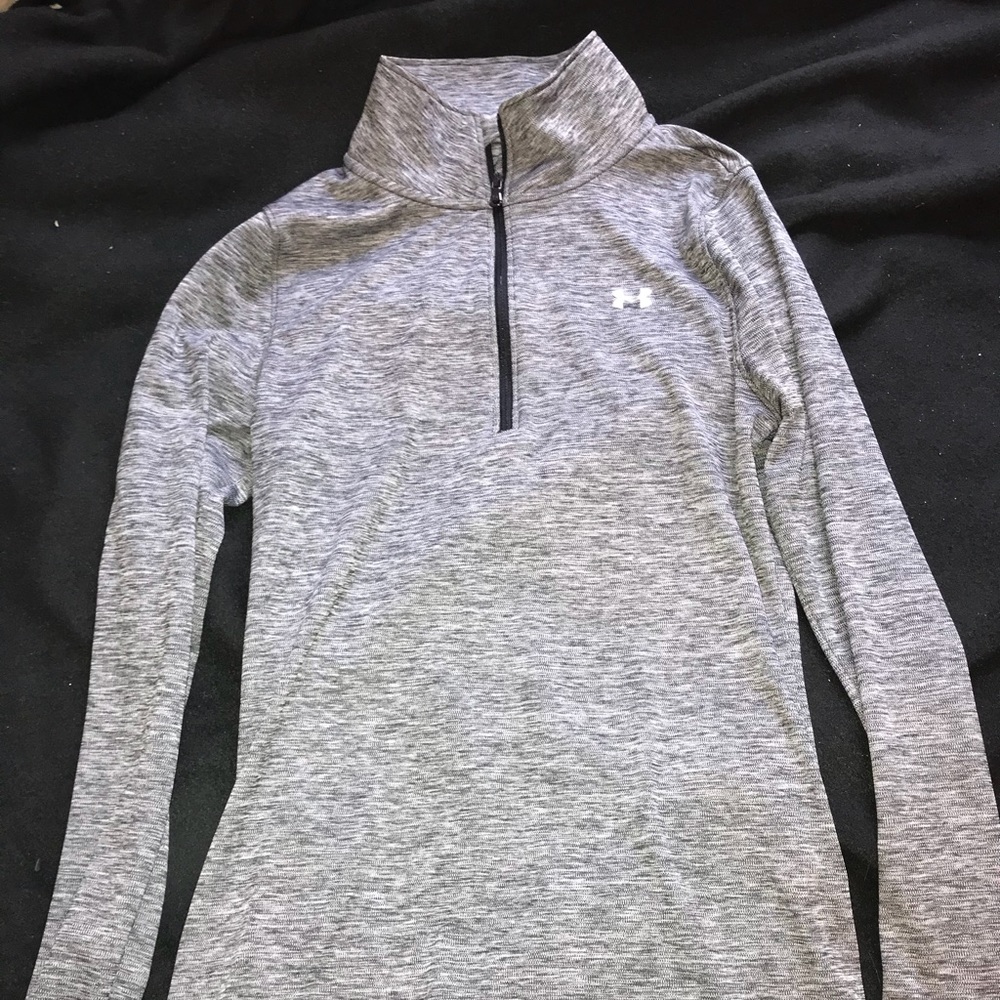 heather gray quarter zip